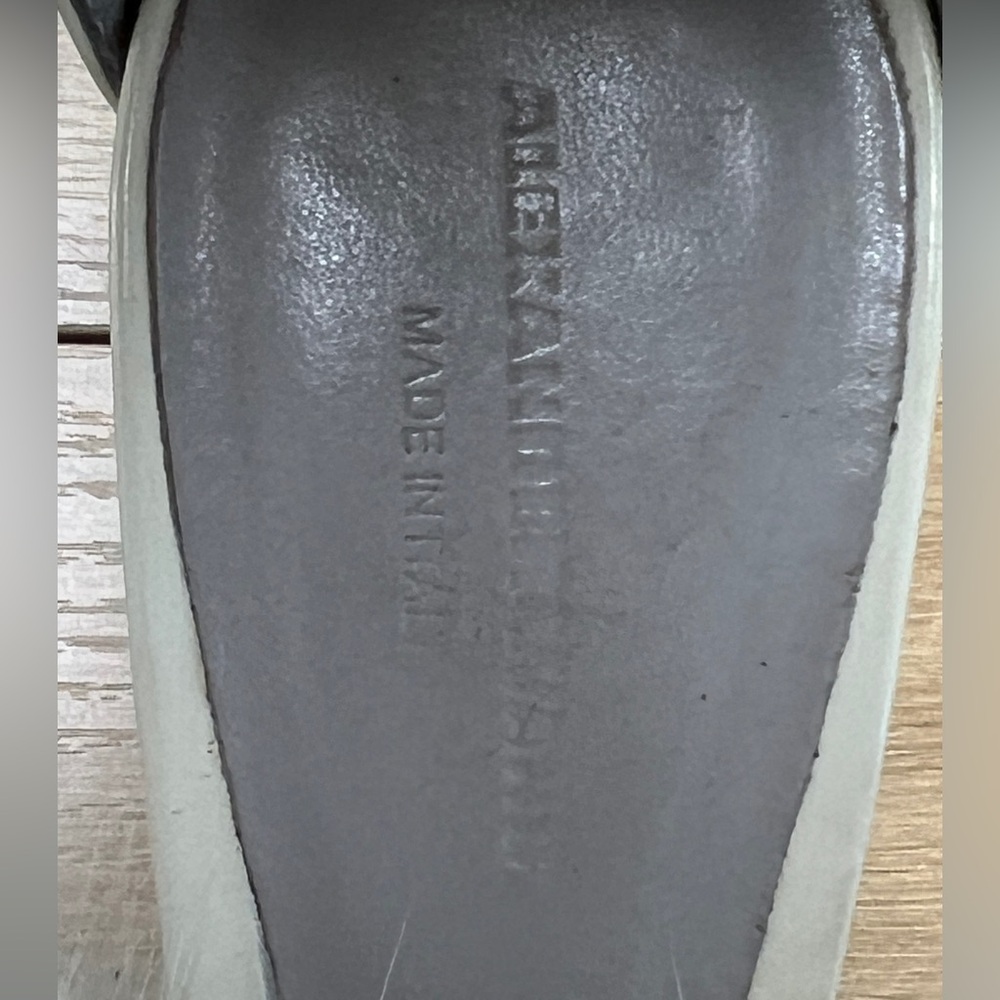 Alexander Wang Gray Heels with Gray Fur Trim Heel size 4” - Picture 13 of 16